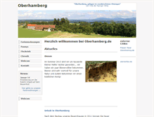 Tablet Screenshot of oberhamberg.de